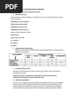 Ficha 1. Análisis de La Situación Actual y Objetivos