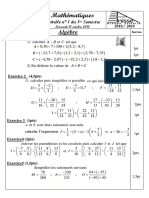 Devoir 1 Modele 1 Mathematiques 2ac Semestre 1