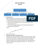 Modul Matematika Vektor: Peta Konsep