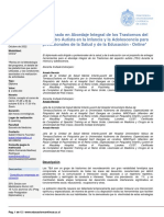 Diplomado en Abordaje Integral de Los Trastornos Del Espectro Autista en La Infancia y La Adolescencia para Profesionales de La Salud y de La Educacion