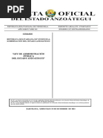 Ley de Administración Pública Del Estado Anzoátegui 2015