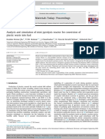 Analysis and Simulation of Mini Pyrolysis Reactor For Conversion of