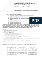 Principles of Accounting Assignment Date of Submission 24 January 2022