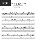 Aloha Ia No O Maui - Alice Johnson - Arr by Kevin Howard - Guitar Pro Tab