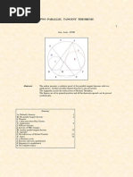 Two Parallel Tangent Theorems