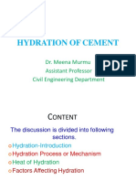 Hydration of Cement