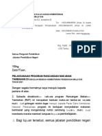 SURAT ARAHAN PELAKSANAAN RMT 2021