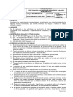 Estandar de Perforación Con Maquina Jackleg en Labores Horizontales