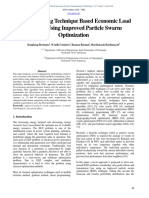 Soft Computing Technique Based Economic Load Dispatch Using Improved Particle Swarm Optimization