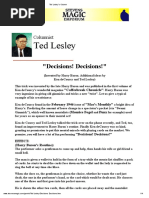 Ted Lesley's Decisions! Decisions!