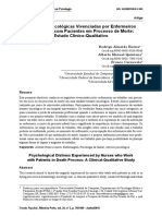 Angústias Psicológicas Vivenciadas Por Enfermeiros No Trabalho Com Pacientes em Processo de Morte 2018