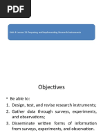 Unit 4-Lesson 11-Preparing and Implementing Research Instruments