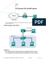 10.4.3 Lab - Using Wireshark To Examine TCP and UDP Captures