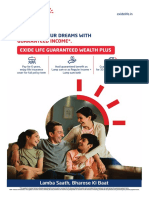 Exide Life Guaranteed Wealth Plus Brochure