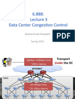 6.888: Data Center Congestion Control: Mohammad Alizadeh