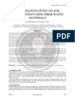 Investigative Study On Soil Stabilization Using Fiber Waste Materials