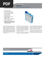 12V DC Intrinsically Safe Power Supply: Technical Datasheet Technical Datasheet