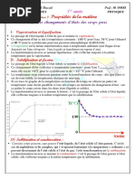 Cours 2 Les Changements D'états Des Corps Purs Élève