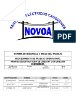 Pto-Sec-037 Armado de Estructura Con Línea BT Energizada