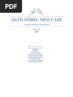 Akzo Nobel Mini Case: Customer Relationship Management