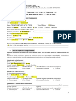 Formulario de Caracterizacao Familiar Exemplo