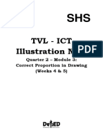 TVL - Ict Illustration NCII: Quarter 2 - Module 3: Correct Proportion in Drawing (Weeks 4 & 5)