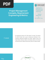 Project Management Concepts, Requirement Engineering & Metrics