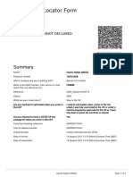 Passenger Locator Form: Green