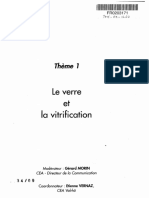 Le Verre Et La Vitrification: TH È"me I