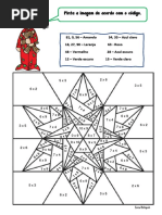 Estrela Colorir Tabuadas