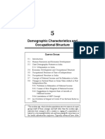 Demographic Characteristics and Occupational Structure: Hapter Utline