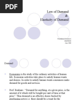 Law of Demand & Elasticity of Demand: Foundation Economics Bimtech June 2008