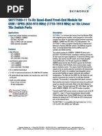 Sky77589-11 TX-RX Quad-Band Front-End Module For GSM / Gprs (824-915 MHZ) (1710-1910 MHZ) W/ Six Linear TRX Switch Ports