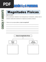 Ficha Magnitudes Fisicas para Quinto y Sexto Primaria