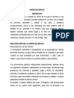 Unión de Hecho - Derecho Civil - Código Civil Decreto Ley 106