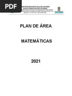 Plan de Area Matematicas 2021