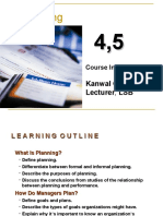 Planning: Kanwal Gurleen Lecturer, LSB