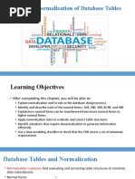 Chapter 6 - Normalization of Database Tables