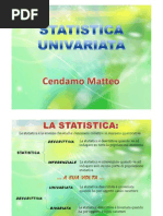 Statistica Univariata