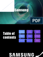 Samsung: Project Done By: Andreea Potirniche Razvan Puscuta David Sora Andrei Goian