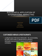 Successful Application of International Marketing Prezentacja