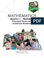 Math7 q1 m1 Principal Root and Irrational Numbers v1