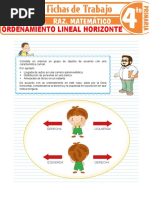 Ordenamiento Lineal Horizonte para Cuarto Grado de Primaria