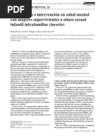 Perfil Clínico e Intervención en Salud Mental Con Mujeres Supervivientes A Incesto