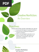 Creative Nonfiction Elements Strategies Types