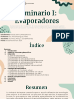 Seminario I - Evaporadores