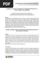 Logística Na Cadeia de Suprimentos e Produção Do Petróleo