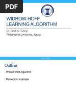 Widrow-Hoff Learning Rule