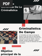 Disciplinas Científicas de La Criminalística