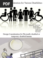 Design Consideration For Different Disabilities